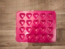 Pralinengießform Kunststoff leichte Ausführung 20 Herzformen