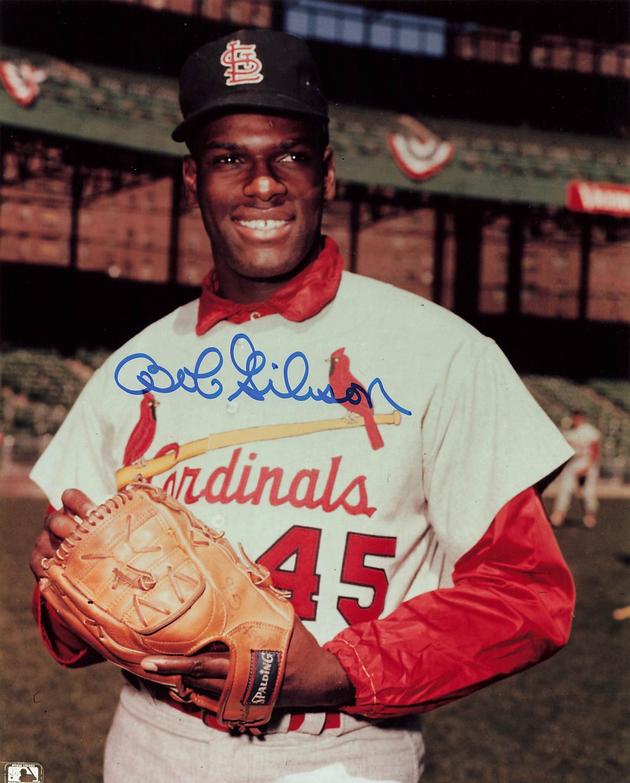 Bob Gibson Cardinals Signed 8x10 Photo Autograph Auto PSA/DNA AM74677