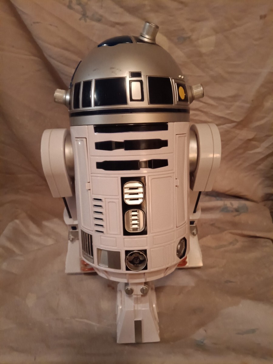 STAR WARS R2D2 ASTROMECH DROID Interactive Robot Hasbro 2002 For - Main Image