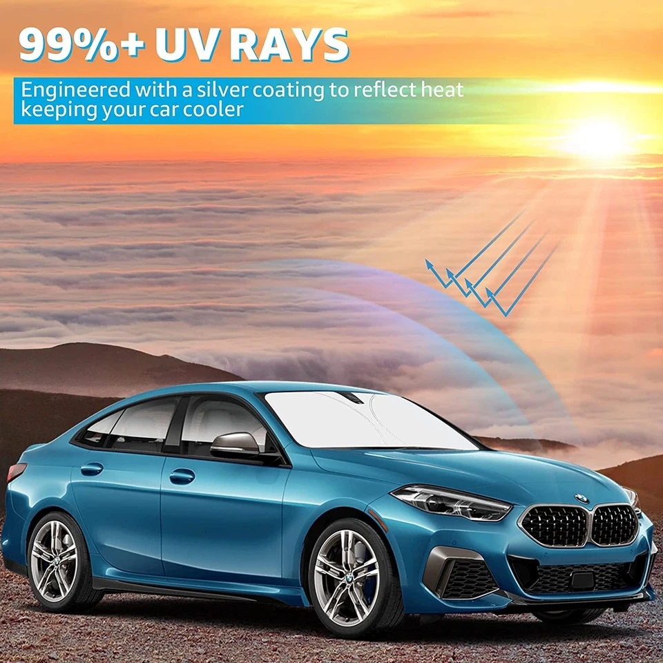 Capa frontal dobrável para pára-brisa de carro BMW 550i E60 F10 G30 2006-2022 - Imagem 3 de 4