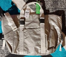 United Colors Of Benetton X-travel Large Tote Champagne Nwt