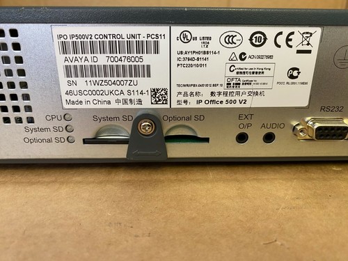 Avaya IP Office 500 V2 with 700476013 Module & Brackets ID: 700476005 (Inc VAT) - Picture 3 of 6
