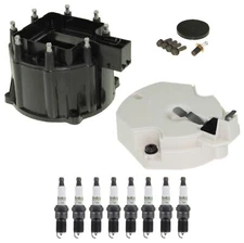 NEW Distributor Rotor Cap & 8 Spark Plugs 0.060" Kit ACDelco For Cadillac V8
