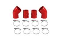 4PCS Red Silicone Intercooler Boot Kit for 94-02 DODGE Ram Pickup 5.9L Cummins