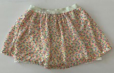 Cat Jack Girls Skirt Easter Dressy Sequin Skirt Size XS 5/6 Pastel Spring