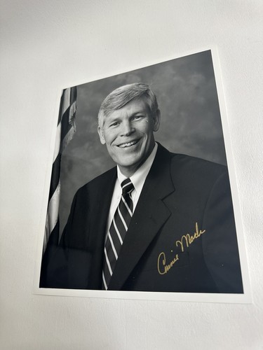 CONNIE MACK IV FL US SENATOR HAND SIGNED BLACK & WHITE PHOTO AUTOGRAPHED