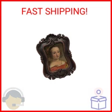Small Vintage 2.5x3.5 Picture Frame, Mini Antique Ornate Photo Frame, Table Top 