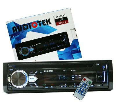 Audiotek IN-DASH CAR RECEIVER/RADIO/CD/MP3/AM/USB/AUX PLAYER A2DP BLUETOOTH