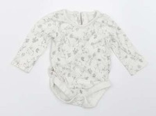 TU Baby wei&szlig;er Baumwollmischung Strampler Gr&ouml;&szlig;e 3-6 Monate