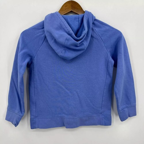 Nike Full Zip Hoodie Girls Size S Blue Solid Embroidered Logo Standard Fit - Picture 6 of 9