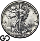 1934-S Walking Liberty Half Dollar, Better Date, Choice AU++