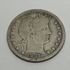 1907-D Barber Quarter 25C Silver Coin Circulated Denver US Coin