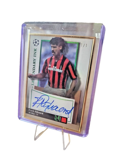 Frank Rijkaard auto on card Goldframe 1of1 /1 Topps Museum Collection 2024/25