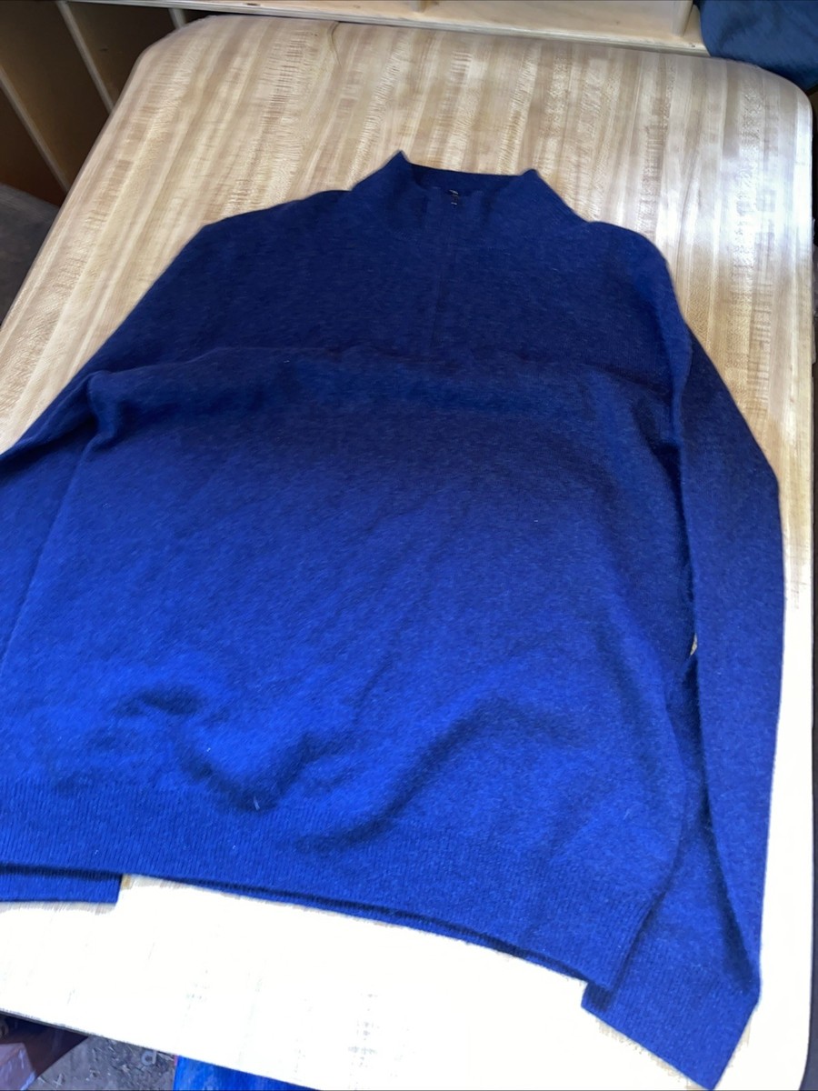 Christian Lacroix 2 Ply Cashmere Quarter Zip Large | eBay