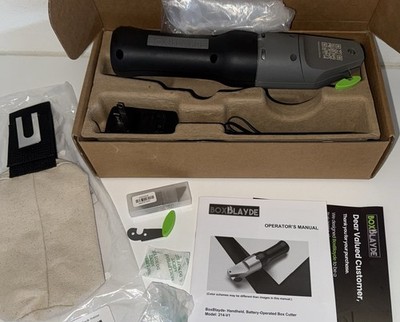 TESTED! BoxBlayde Cordless Rechargeable Cardboard Box Cutter Knife EXTRA BLADES