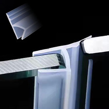Frameless Soft Shower Door Sweep Seal Drip Rail, Glass Shower Silicone Door Seal