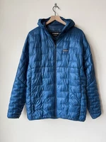 Patagonia Micro Puff Hoody Jacket Puffer Ultralight Full Zip Mens XL Blue 84030