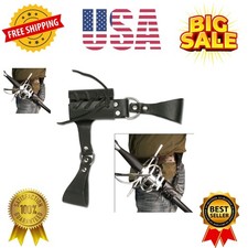 Universal Leather Sword Frog Steel Hardware, Adjustable Lacing for Proper F...