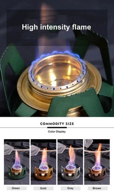 Outdoor Mini Portable Spirit Stove Burner for Backpacking, Hiking, and Camping -