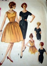 LOVELY VTG 1960s DRESS Sewing Pattern 14/34