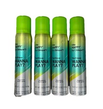 4x Designer Imposters Wanna Play by Parfums De Coeur Body Spray 2.5oz/75ml