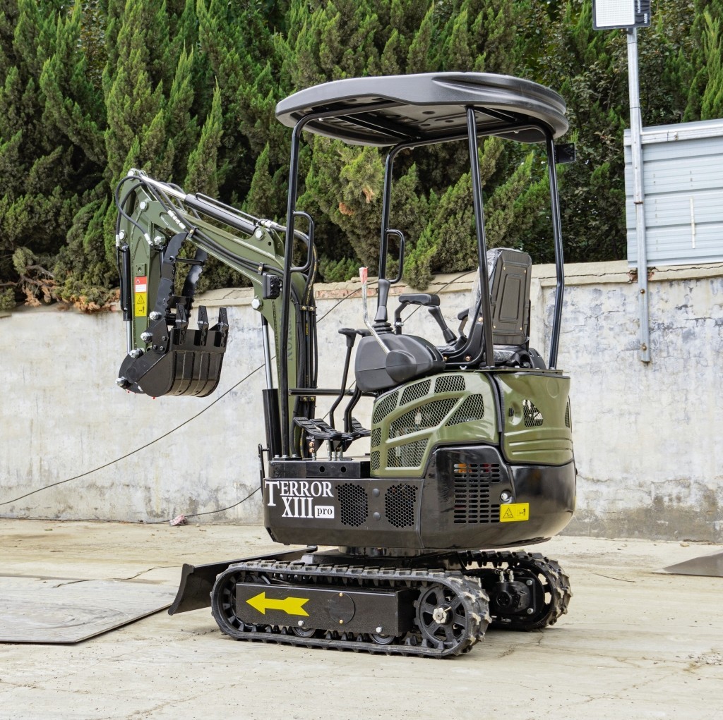 FREE SHIP Mini Excavator 1.3 Ton 22.1hp Mini Digger Crawler Gas HONDA EPA Engine