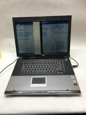Asus A7T-X1 17'' AMD Turion 1GB RAM NO HDD/OS For Parts Cracked Missing Key! - DW