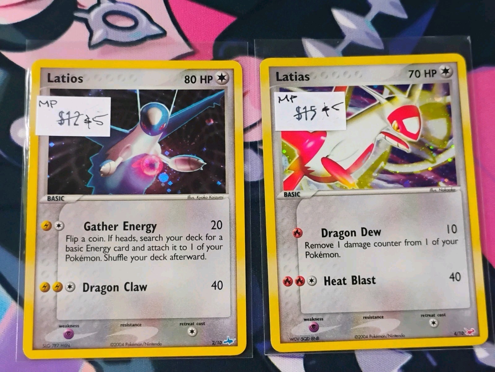 Latios 2/10 EX Trainer Kit 1: Latias & Latios Holo & Latías 4/10 Bundle Both MP+