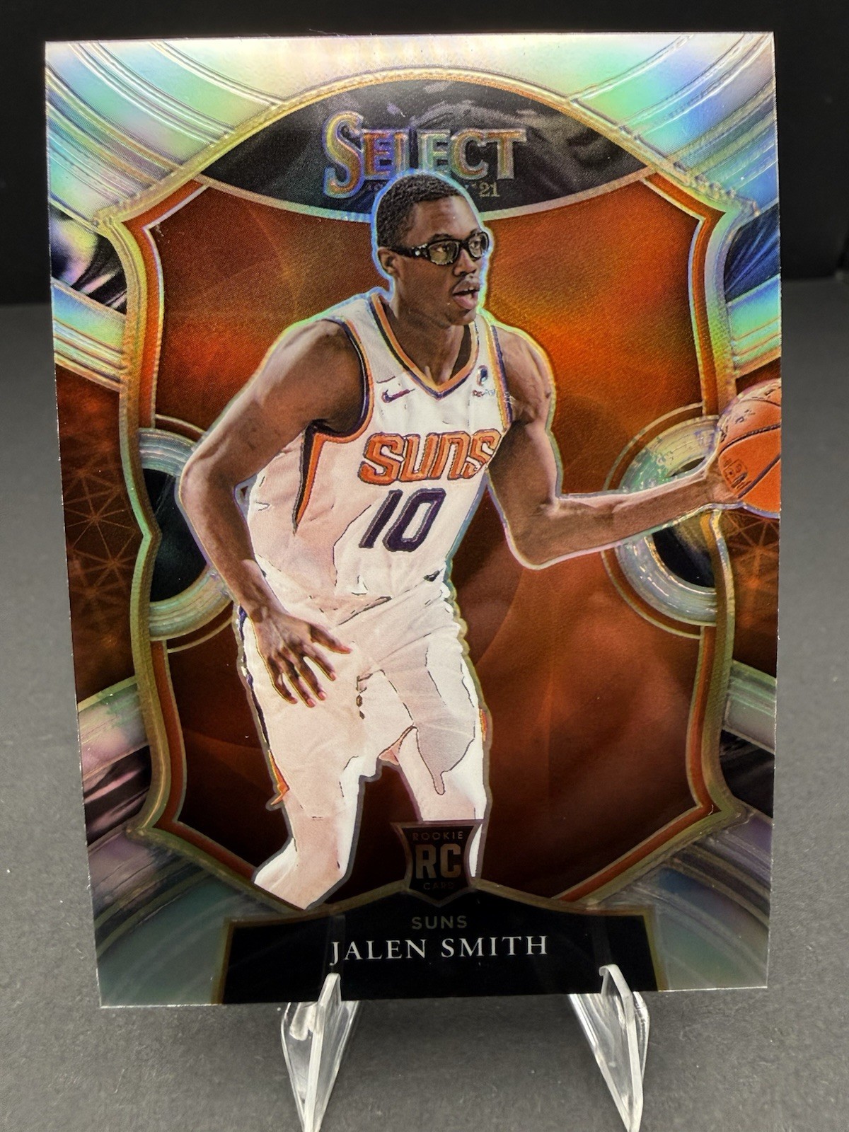 Jalen Smith #70 Select Silver Prizm NBA Basketball 2020-21 Phoenix Suns RC