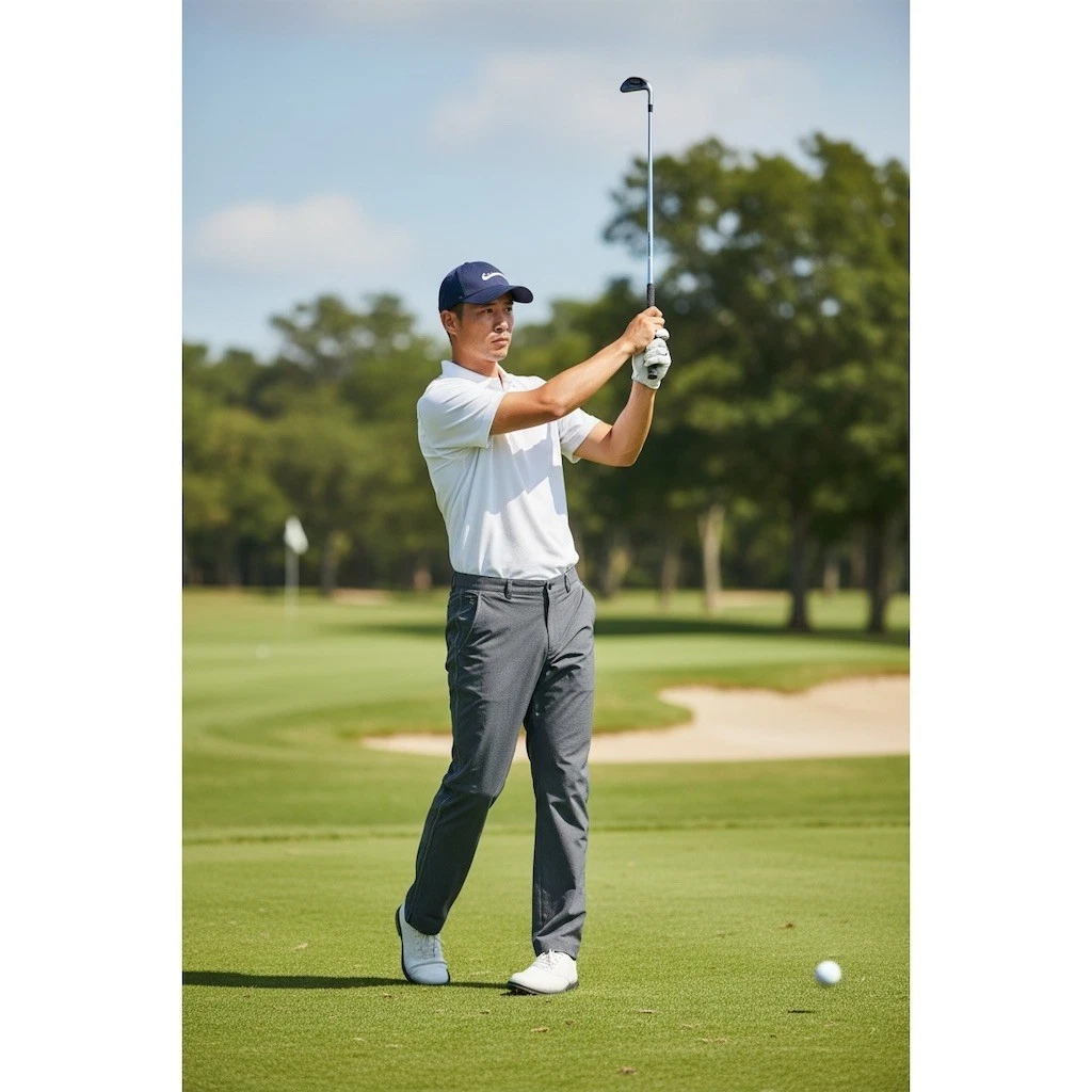 Nike Golf Dri-FIT Pants Mens 30x32 Gray Flat Stretch Performance quick dry flaw