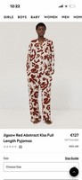 Jigsaw Abstract Kiss Print Pyjama Set - Brand New With Tags - Size S - RRP £79