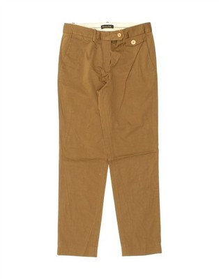 MASSIMO DUTTI Womens Slim Chino Trousers US 4 Small W28 L27 Brown Cotton CF04