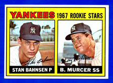 1967 TOPPS #93 BOBBY MURCER YANKEES ROOKIE STARS CARD -- EX. rookie card picture