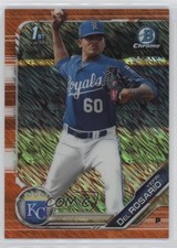 2019 Bowman Chrome Prospects Orange Shimmer Refractor 5/25 Yefri Del Rosario 4f5