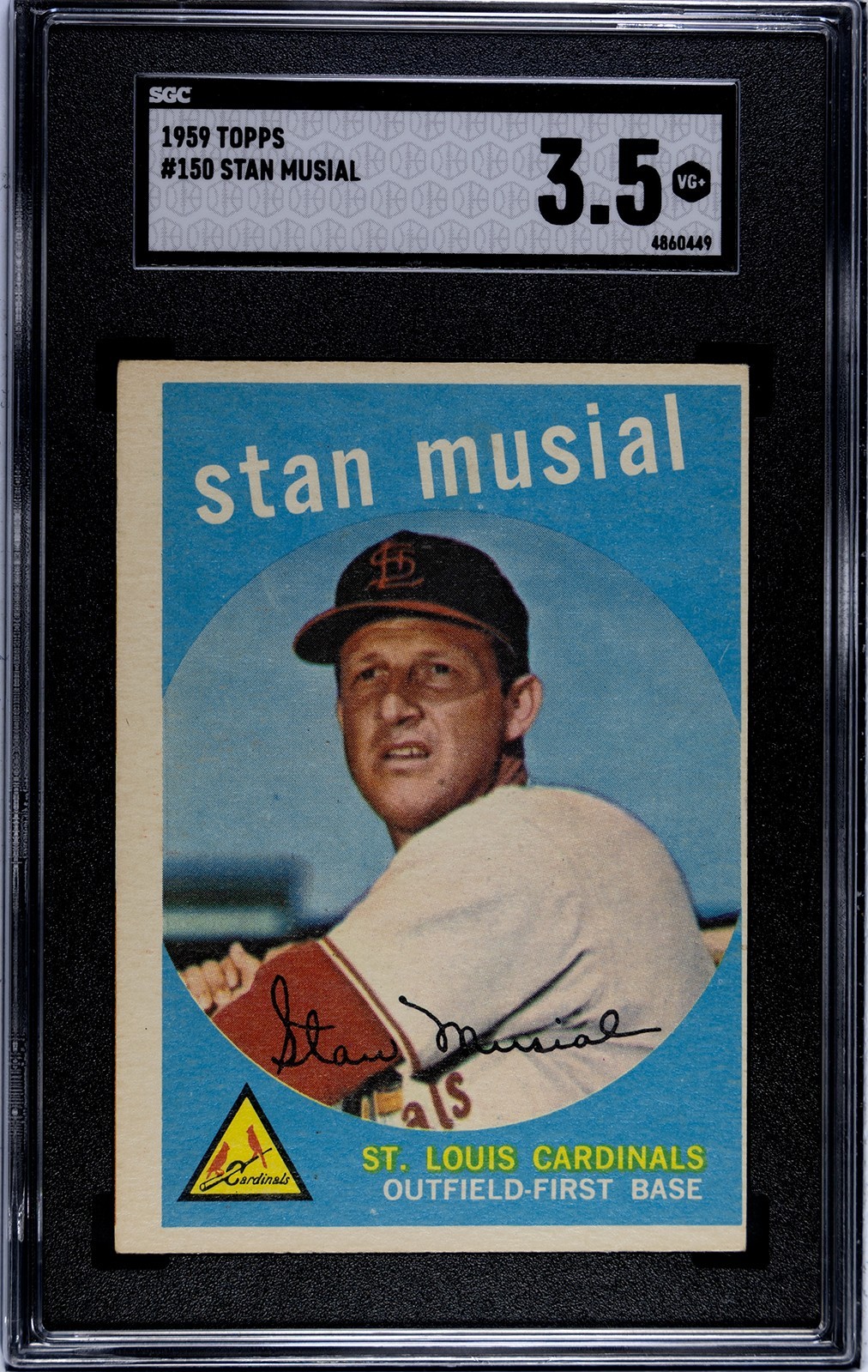 1959 TOPPS STAN MUSIAL  #150  SGC 3.5