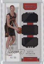 2018 Panini National Treasures Rookie Triple Materials 40/99 Kevin Huerter 14tz