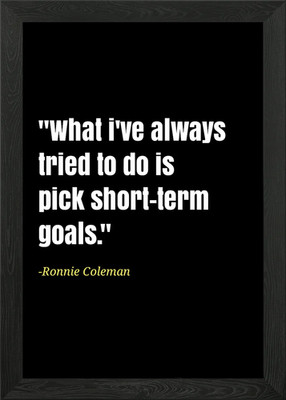 Ronnie Coleman Zitate gerahmtes Wandbild Poster Leinwanddruck Bild
