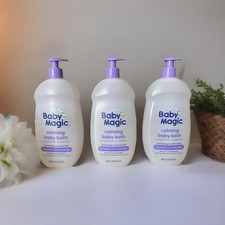 3-PACK: Baby Magic Hypoallergenic Calming Baby Bath, Lavender and Chamomile 30oz