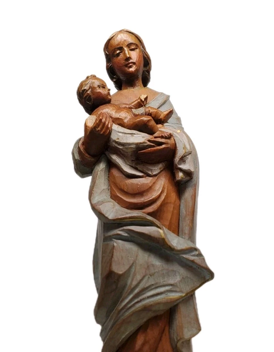 「売約済」聖母マリア像 Wood Carving by ANRI Italy Carved Madonna In Anri Collectibles for sale | eBay