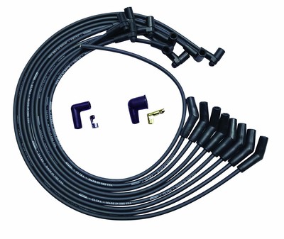 Moroso Ultra Spark Plug Wire Set Black Big Block Chevy HEI 135 Degree Boots