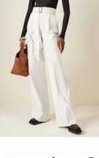 MAX MARA PALAZZO COTTON PANTS SIZE IT44 EU40 US10 - NEW 