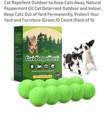 Cat Repellent Outdoor, Dog Repellent, Natural Peppermint Oil Cat Dog Deterrent..