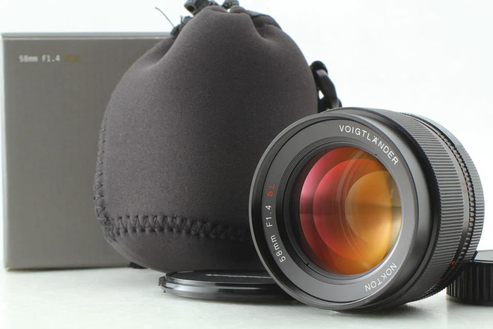 [Excelente COMO NUEVO en CAJA] Lente Voigtlander Nokton 58 mm f/1,4 SL II Ai-s Nikon F JAPÓN Foto 2 de 4