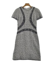 Chanel Women's Dress Gray & White Size 34 (XXS) Used
