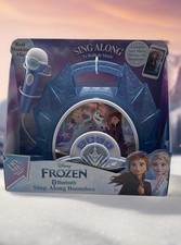 Disney Frozen Sing Along Boom Box BLUETOOTH Speaker w/ Microphone NIB