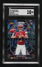 2024 Panini Prizm Prizmatic Green Wave Prizm Jayden Daniels #3 SGC 10 GEM 0ma6