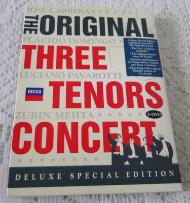 DVD Oper DREI TENÖRE KONZERT P. Domingo L Pavarotti J Carreras DECCA 2 DVD