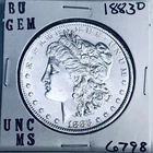 1883 O BU GEM MORGAN SILVER DOLLAR UNC MS+++ U.S. MINT RARE COIN 6798