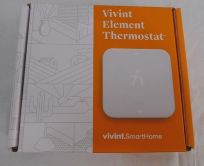 New Vivint Smart Element Thermostat VS-ELEM02-001 w/Box A/C Cooling & Heating 