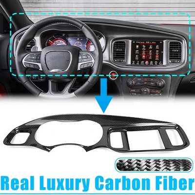 Echte Kohlefaser Dashboard Cover Trim Für Dodge Challenger SRT Hellcat 2015-2023
